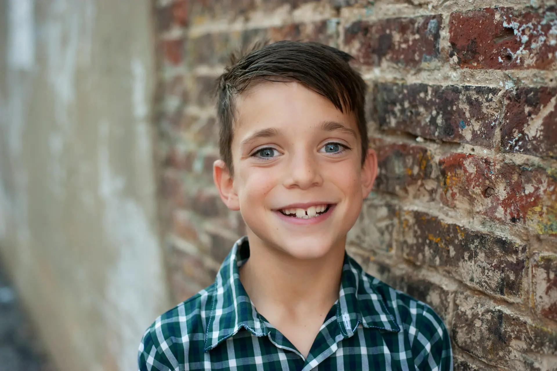 Young boy smilling to camera Young boy smilling to camera
