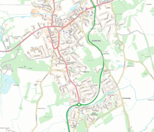 Dorking map Map of Dorking, Surrey, UK